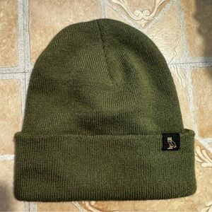 Authentic OVO Owl Logo Knit Beanie - Olive Green